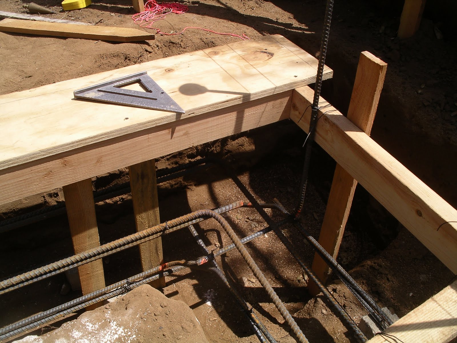 Home Remodeling Step By Step Step 9 Putting Steel in the Footing