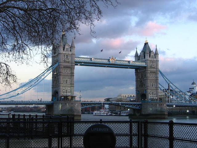 Tower Bridge and the Thames at twilight, London