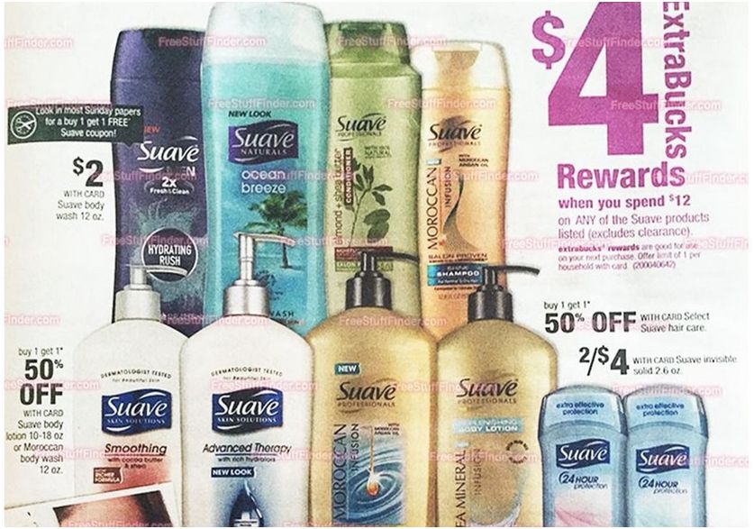 33¢ Suave Body Wash At CVS Begins 9/27/15 A Single Coupon