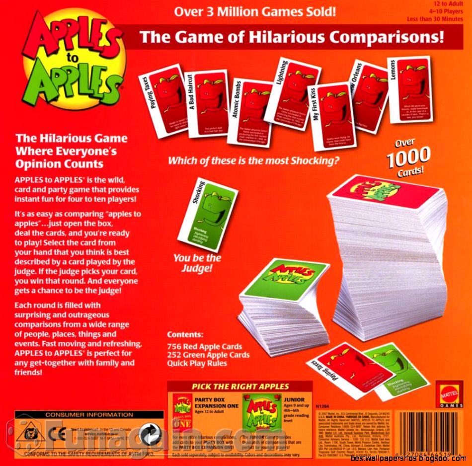 Funagain Games Apples to Apples Party Box Funagain Games Apples to Apples Party Box