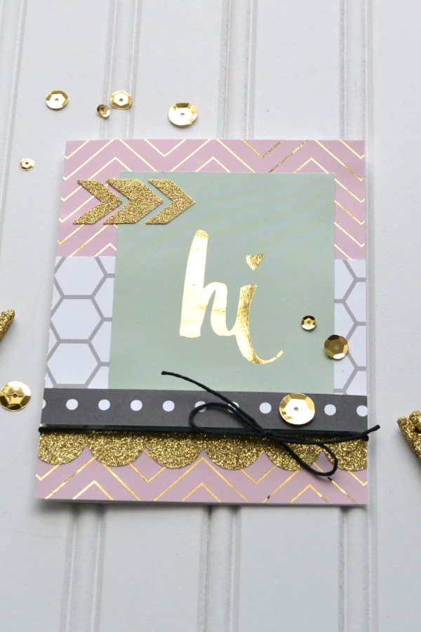 Aly Dosdall DIY gold foil cards heidi swapp minc