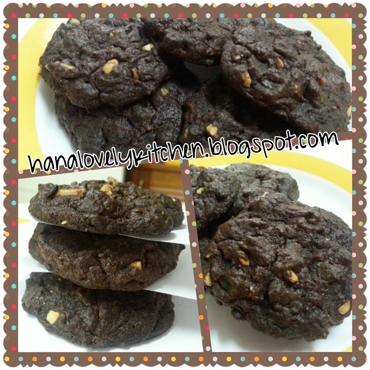 Hana Lovely Kitchen Resepi Double Chocolate Cookies