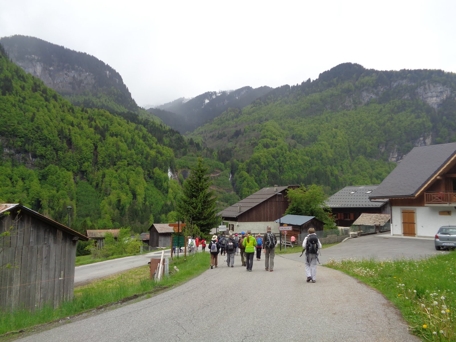 Au départ de Salvagny