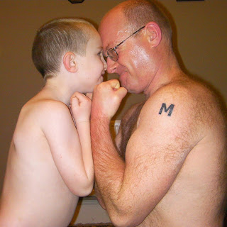 boy and dad tattoo