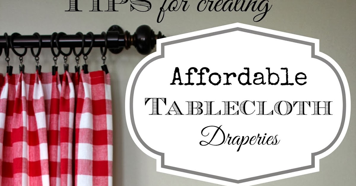 Turning Tablecloths into Window Treatments Golden Boys & Me