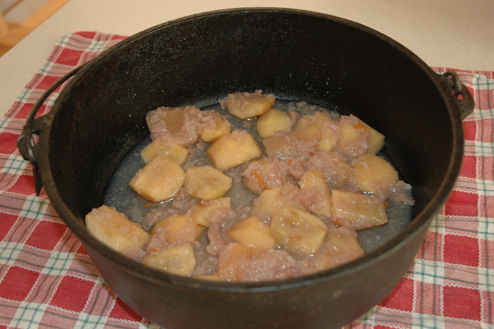 BYU Dutch Oven and Camp Cooking Caramel Apple Spice Cobbler