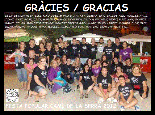 GRACIAS A TODOS !! /    GRÀCIES A TOTS !!