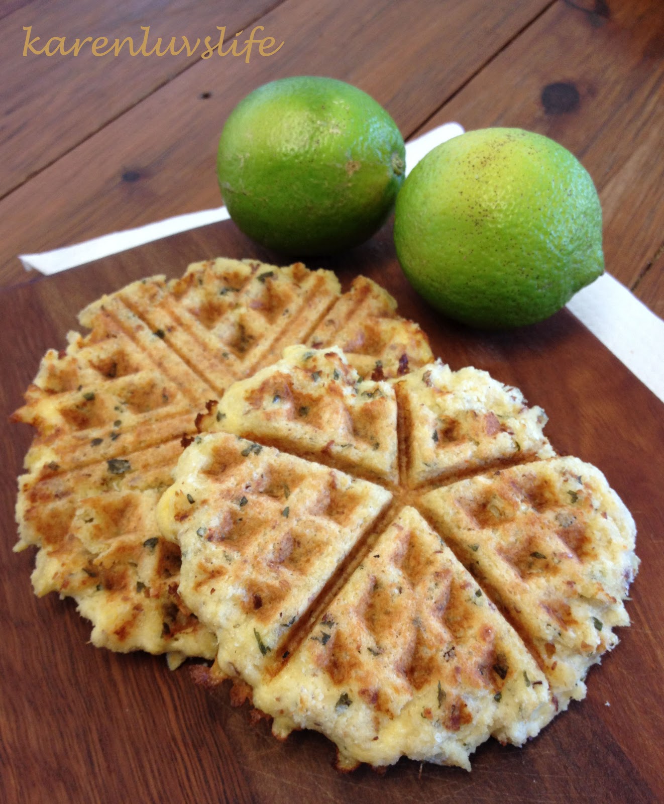 Crab Cake Waffles Grain free, dairy free KARENLUVSLIFE