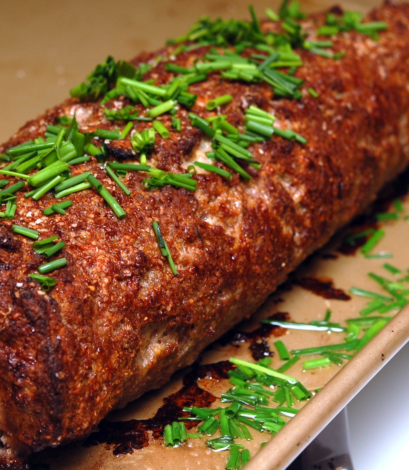 Rolled Meatloaf Stuffed with Prosciutto & Cheese Hugs and Cookies XOXO