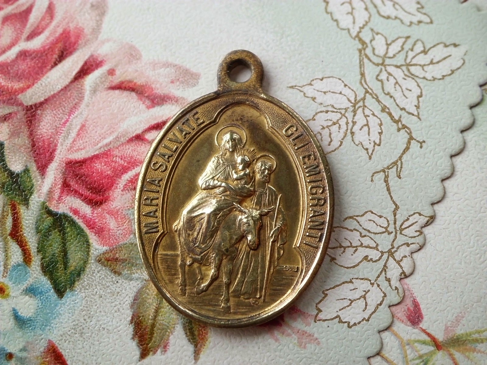 Vintage Religious Medals Vintage Souvenir Shrine of Our Lady of