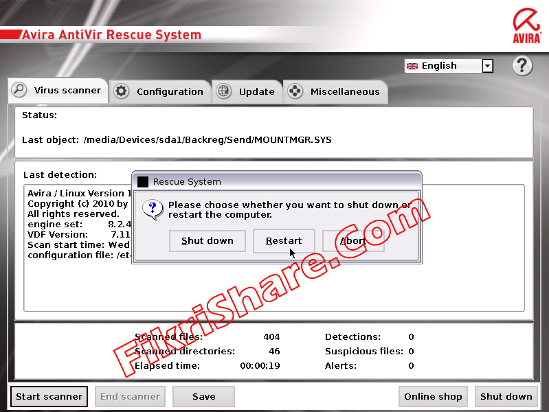 avira rescue system avira rescue system