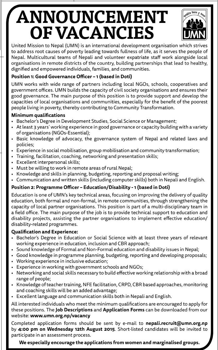 Today Job Vacancy in Kantipur Newspaper Job in Nepal Cool Nepali Jobs