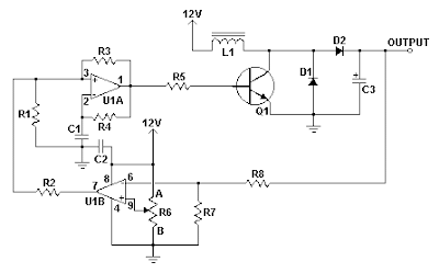 12V To 24V DC-DC Converter Circuit Diagram