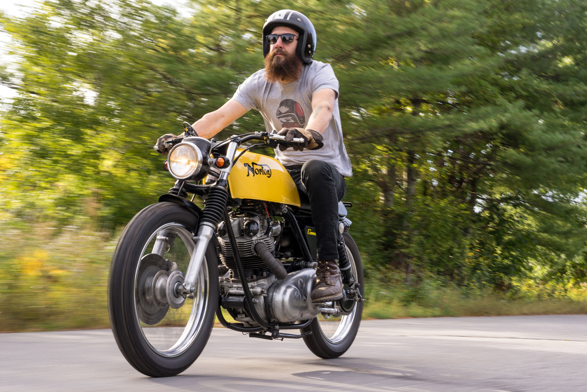 Vintage Steele 1972 Norton Commando Return Of The Cafe