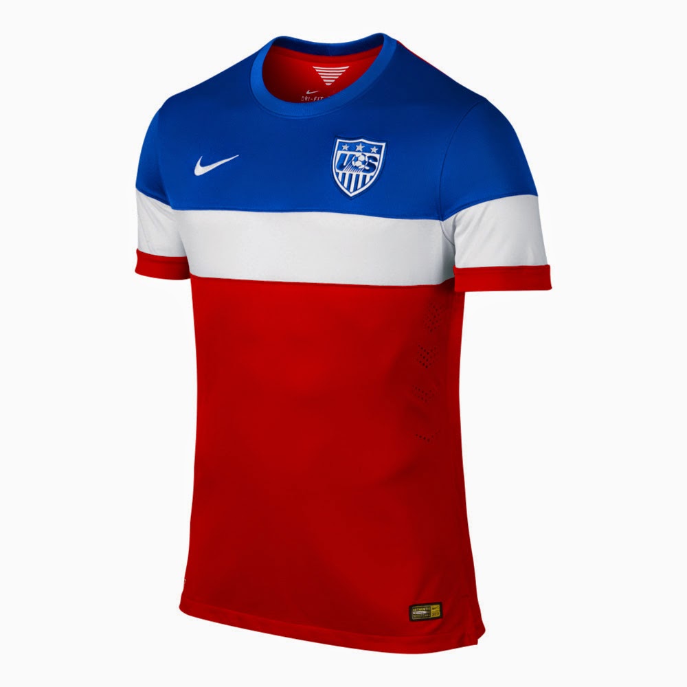 Men's Nike USA 2014/2015 Away Match Jersey