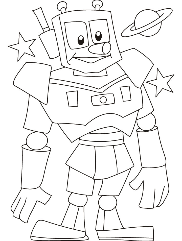 Robot coloring pages for toddlers - Coloring Pages