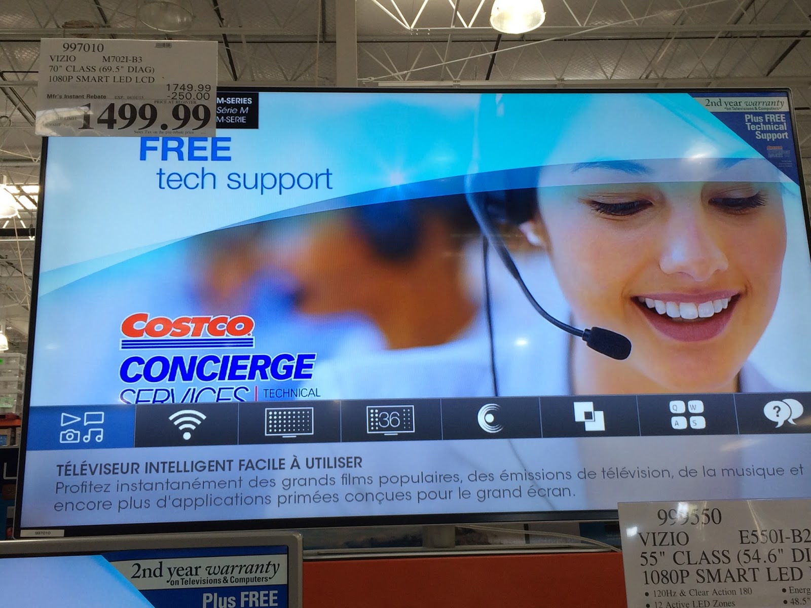 Vizio M702iB3 70" LED LCD HDTV Costco Weekender