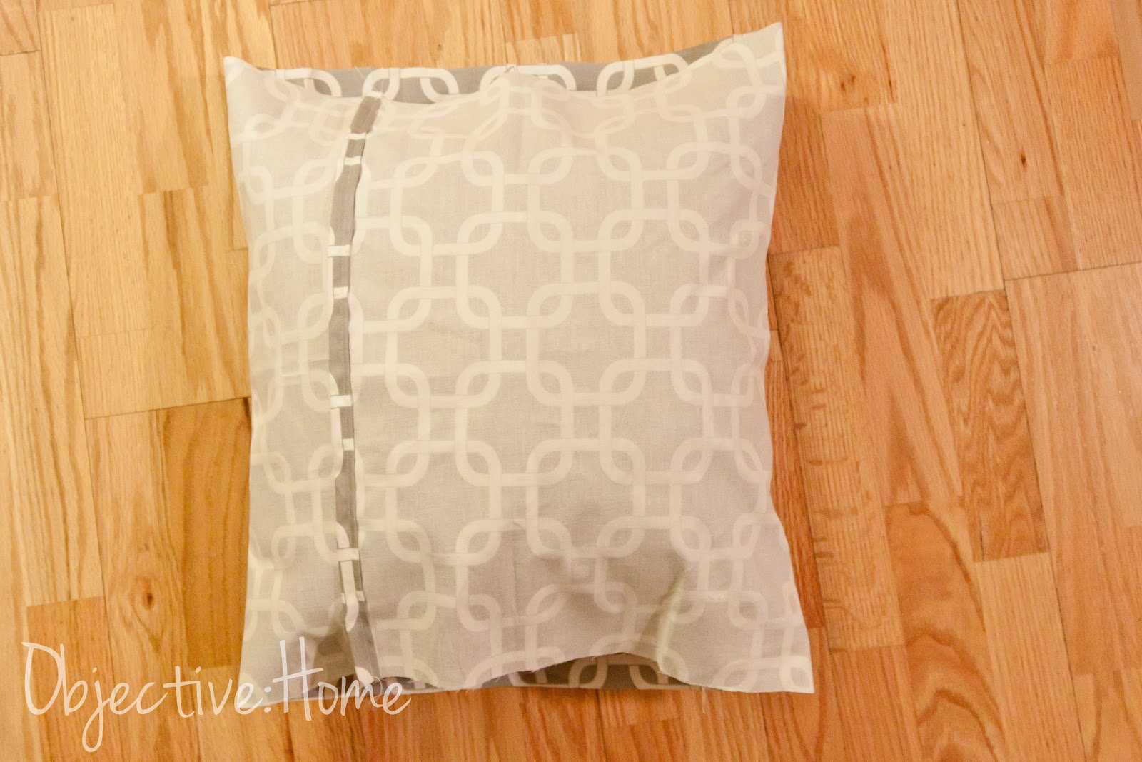 objectivehome DIY Pillow Cover. To Sew or Not To Sew.
