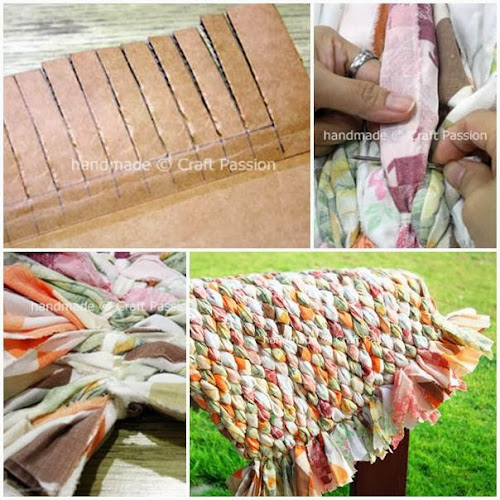 DIY Old Bed Sheet Rug Diy And Crafts