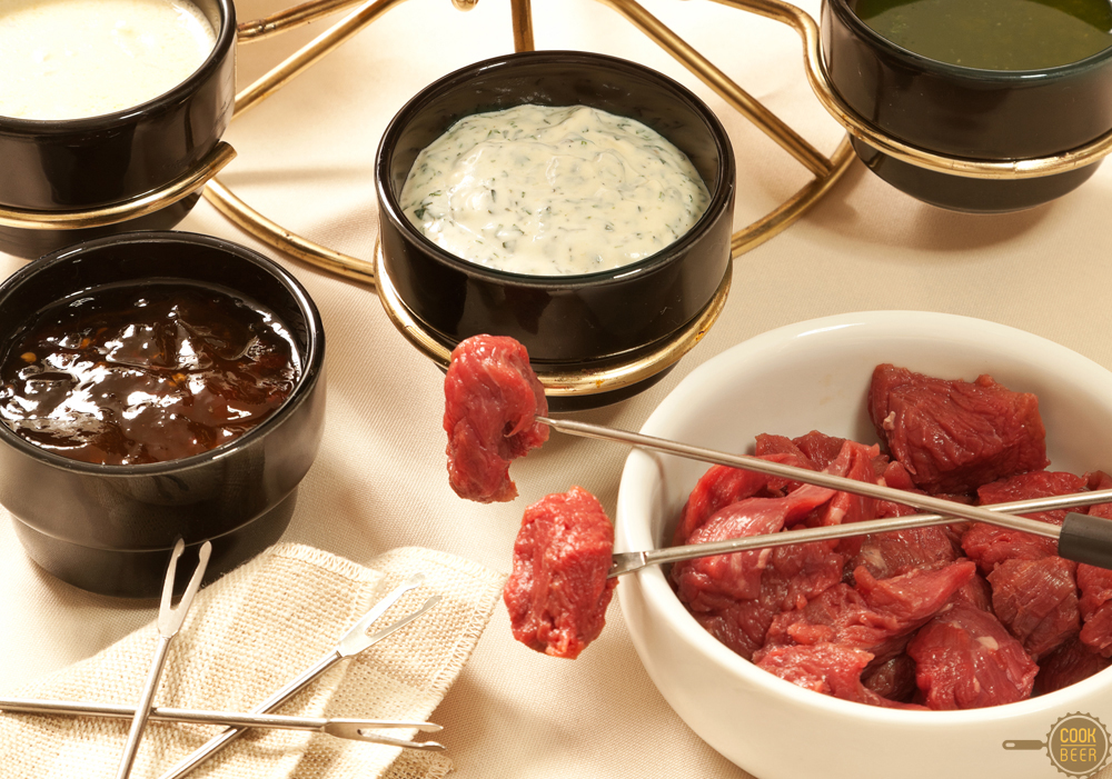 CookBeer Receitas práticas, fáceis e harmonizadas. FONDUE DE CARNE