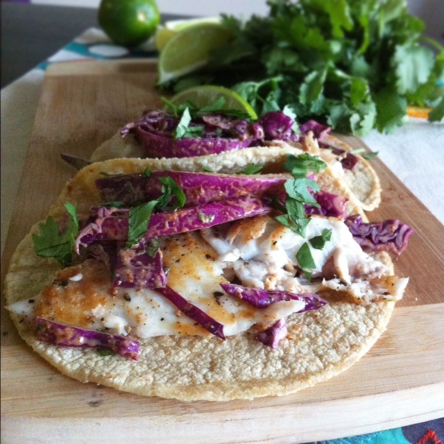 Fueling Strong Fish Tacos with a Mexican Cabbage Slaw