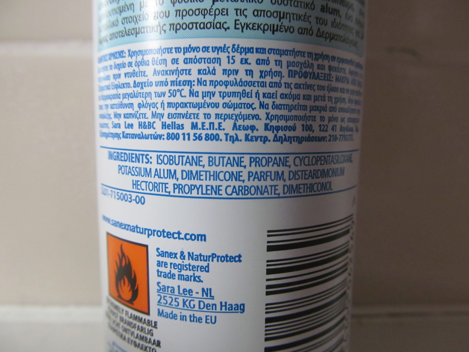 Ingredient Review Sanex Natur Protect Deodorant Sugarpuffish