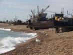 The sun is back again at last, and the fishing harbour is basking in the sunshine.