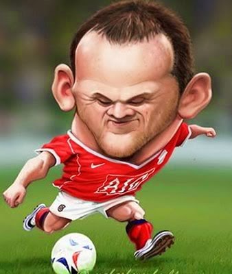 Gambar Karikatur Wayne Rooney Piala Dunia World Cup Sepak Bola