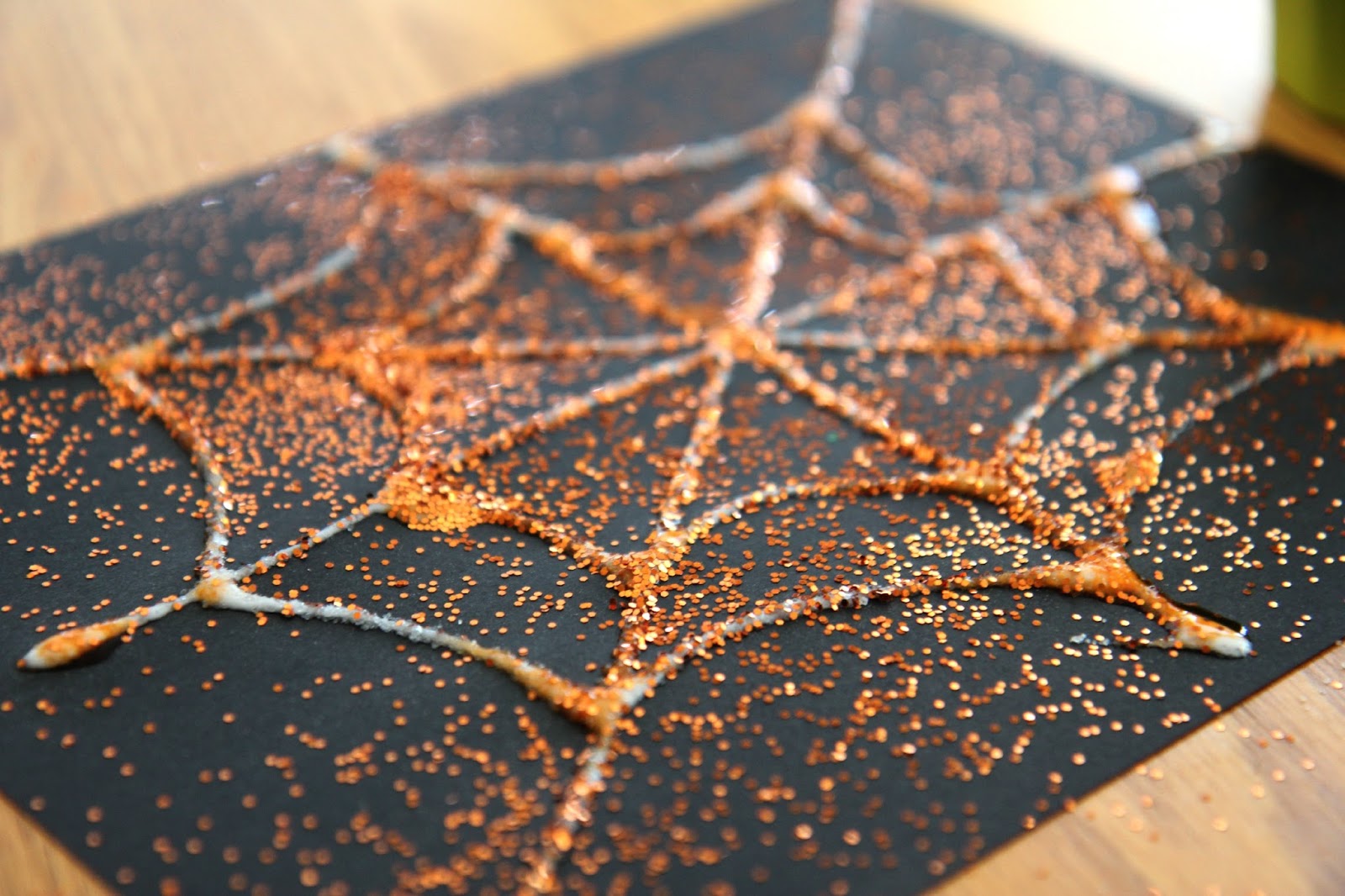 Toddler Approved! Salt Painted Spider 