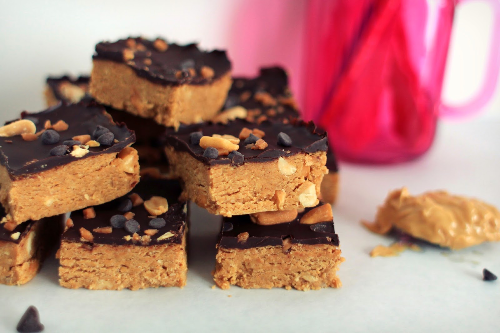 Feeding My Addiction No Bake GuiltFree Peanut Butter Squares