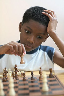Black Child Playing