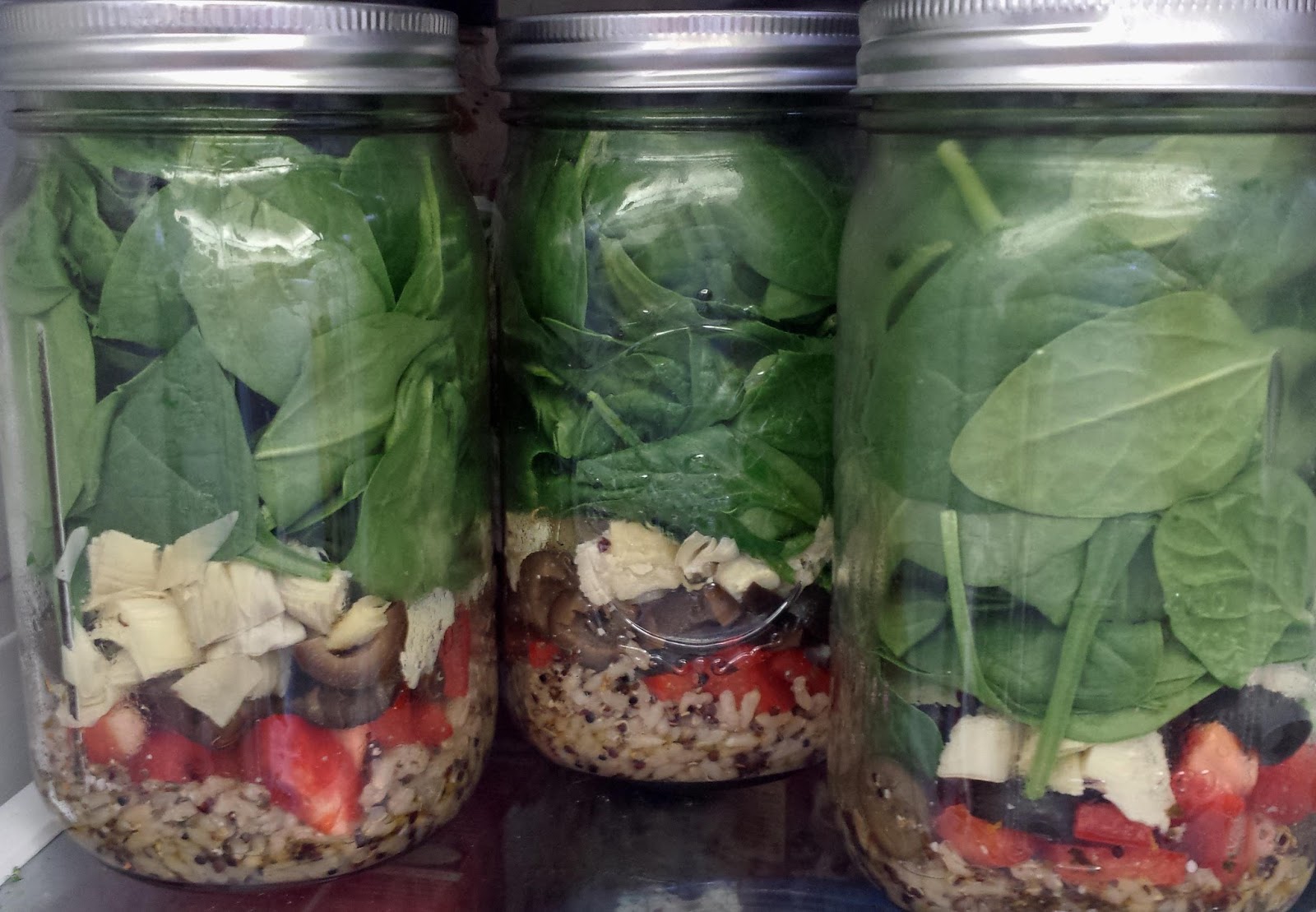 My Next 50 Years Quinoa & Brown Rice Salad in a Jar