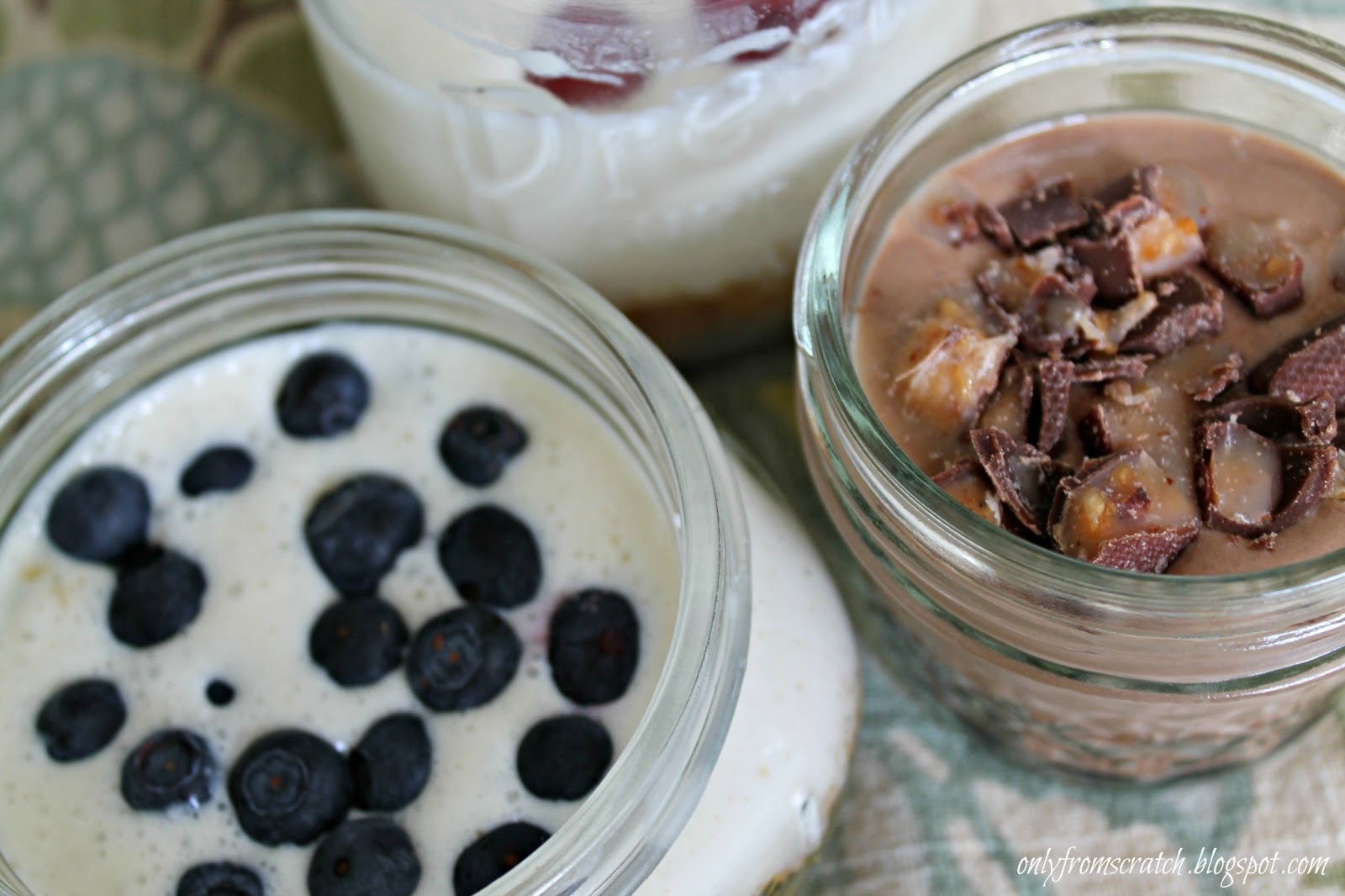 Only From Scratch No Bake Cheesecake in a Jar