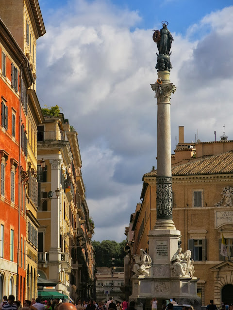 Piazza Mignanelli Colonna dell'Immacolata Rom