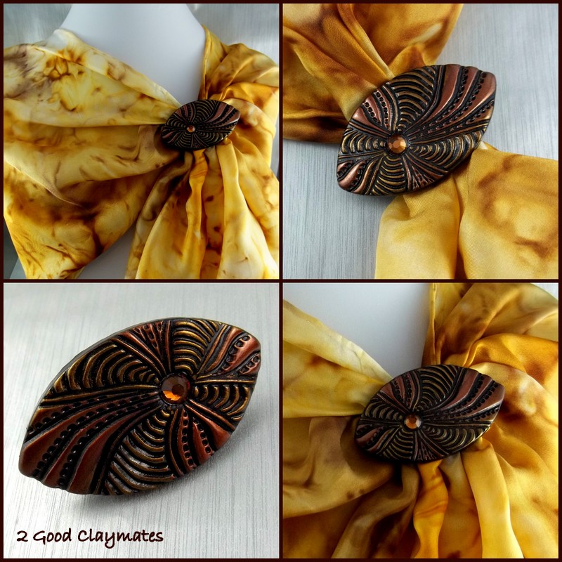 2 Good Claymates More Scarf Pins