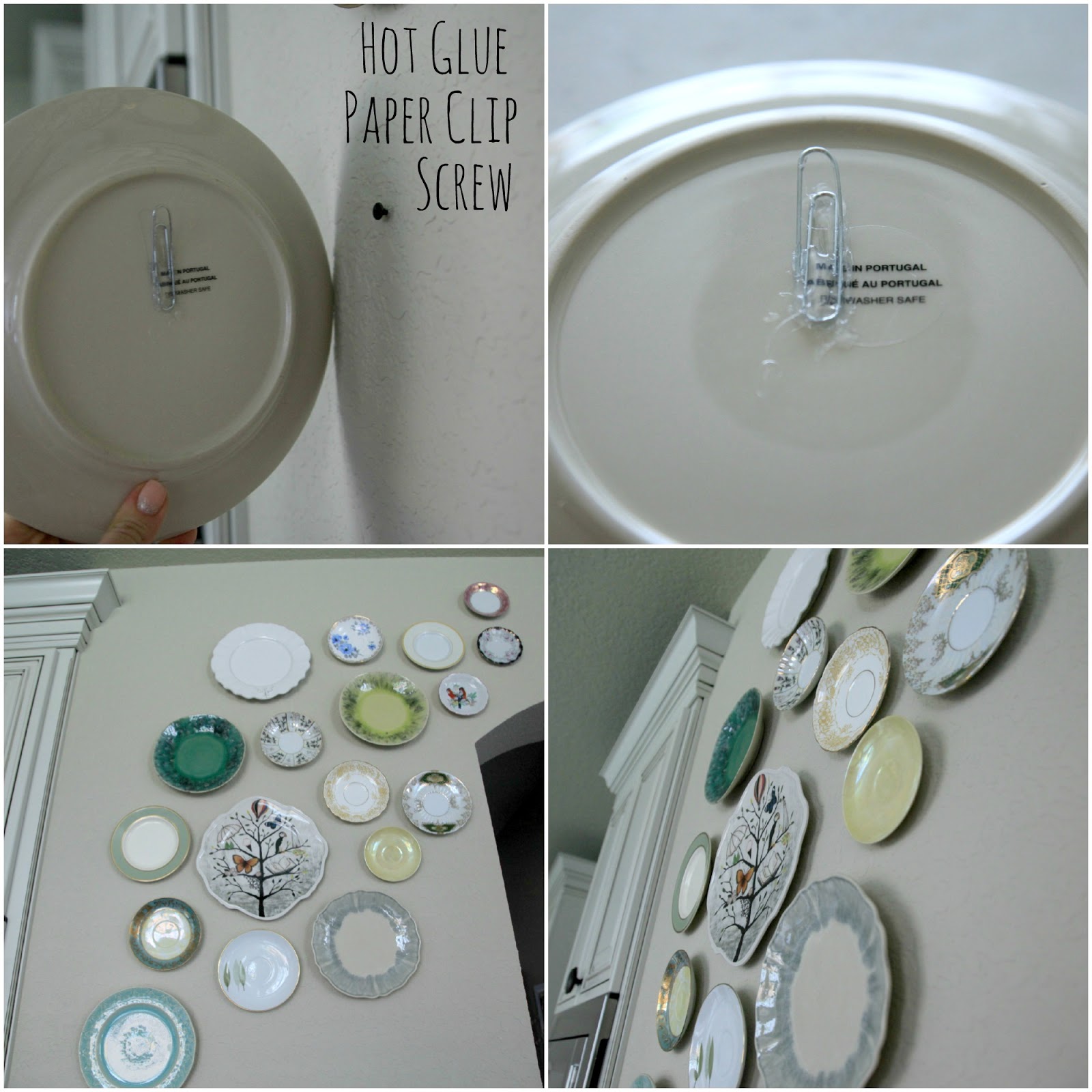 vintage pretty DIY // Plates on the wall