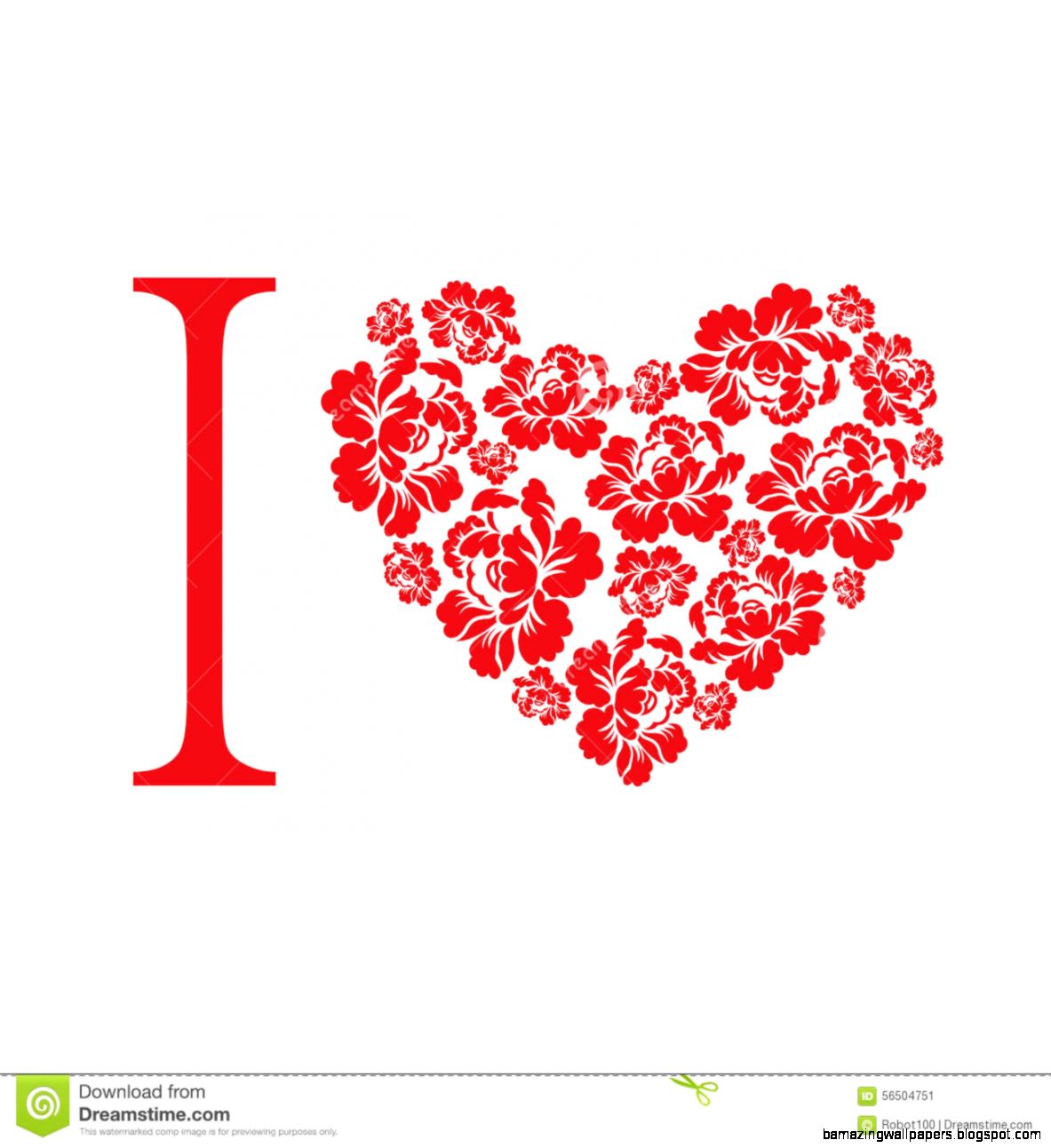 Stock Image I love flower Symbol heart of flowers roses Image Stock Image I love flower Symbol heart of flowers roses Image