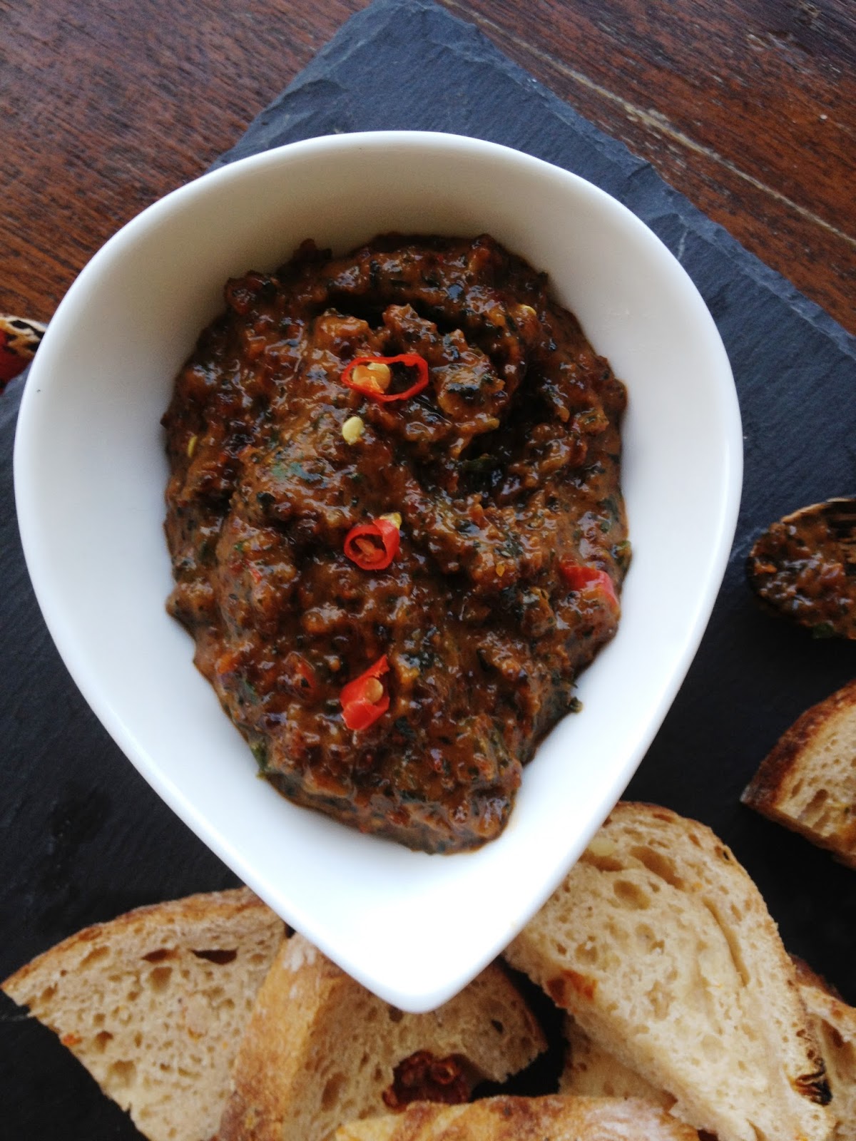 The Mistress of Spices Spicy queen tomato tapenade
