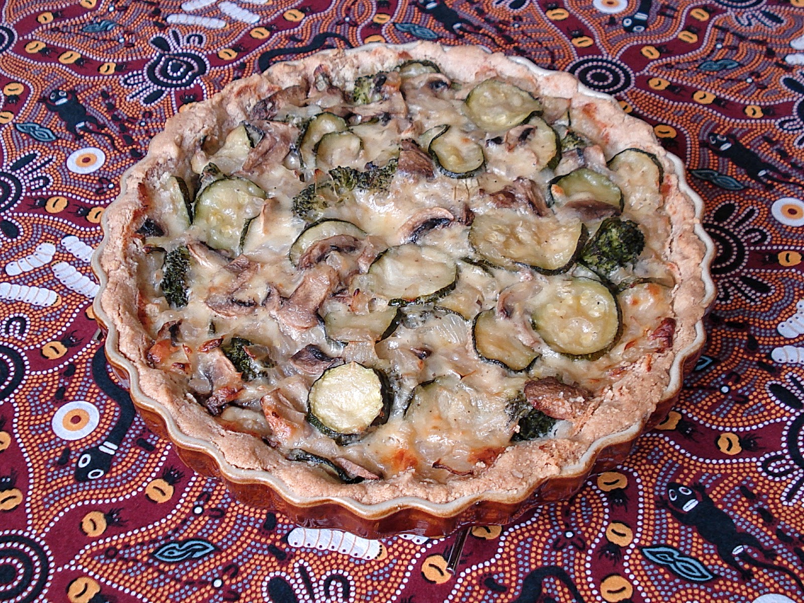 Grain Free Cheese and Vegetable Flan GF SCD Gluten Free SCD and Veggie