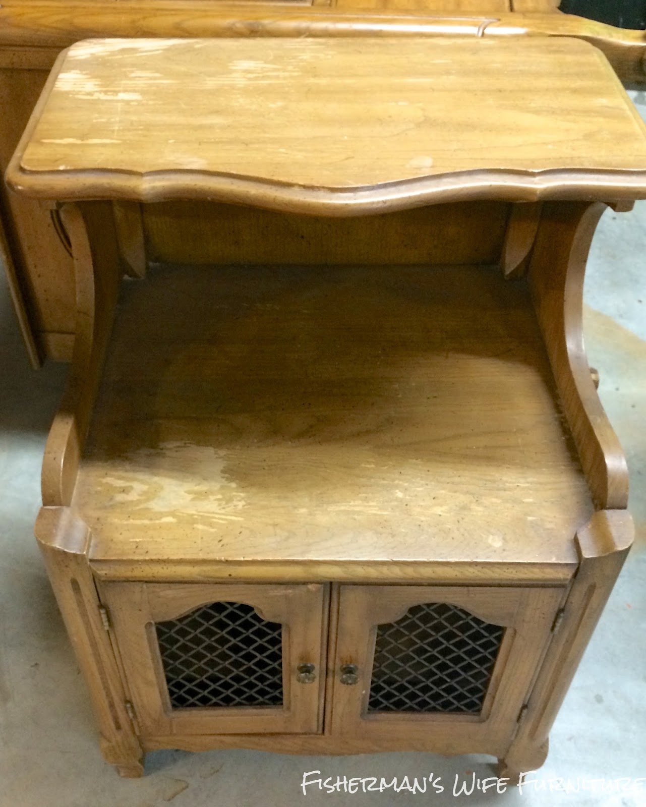 Fisherman's Wife Furniture Pink & Gold Dipped End Table