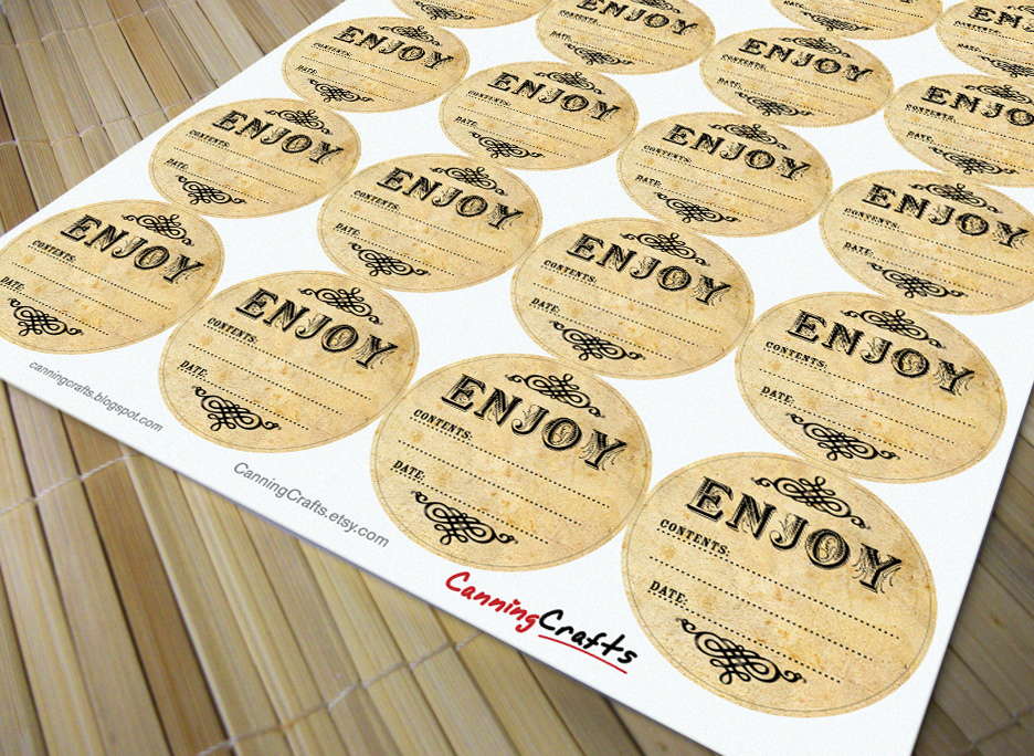 Custom baby food jar labels