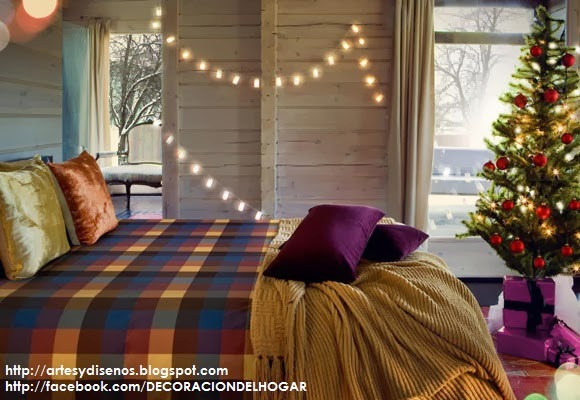 Dormitorios para Navidad (Bedrooms Christmas) by artesydisenos.blogspot.com