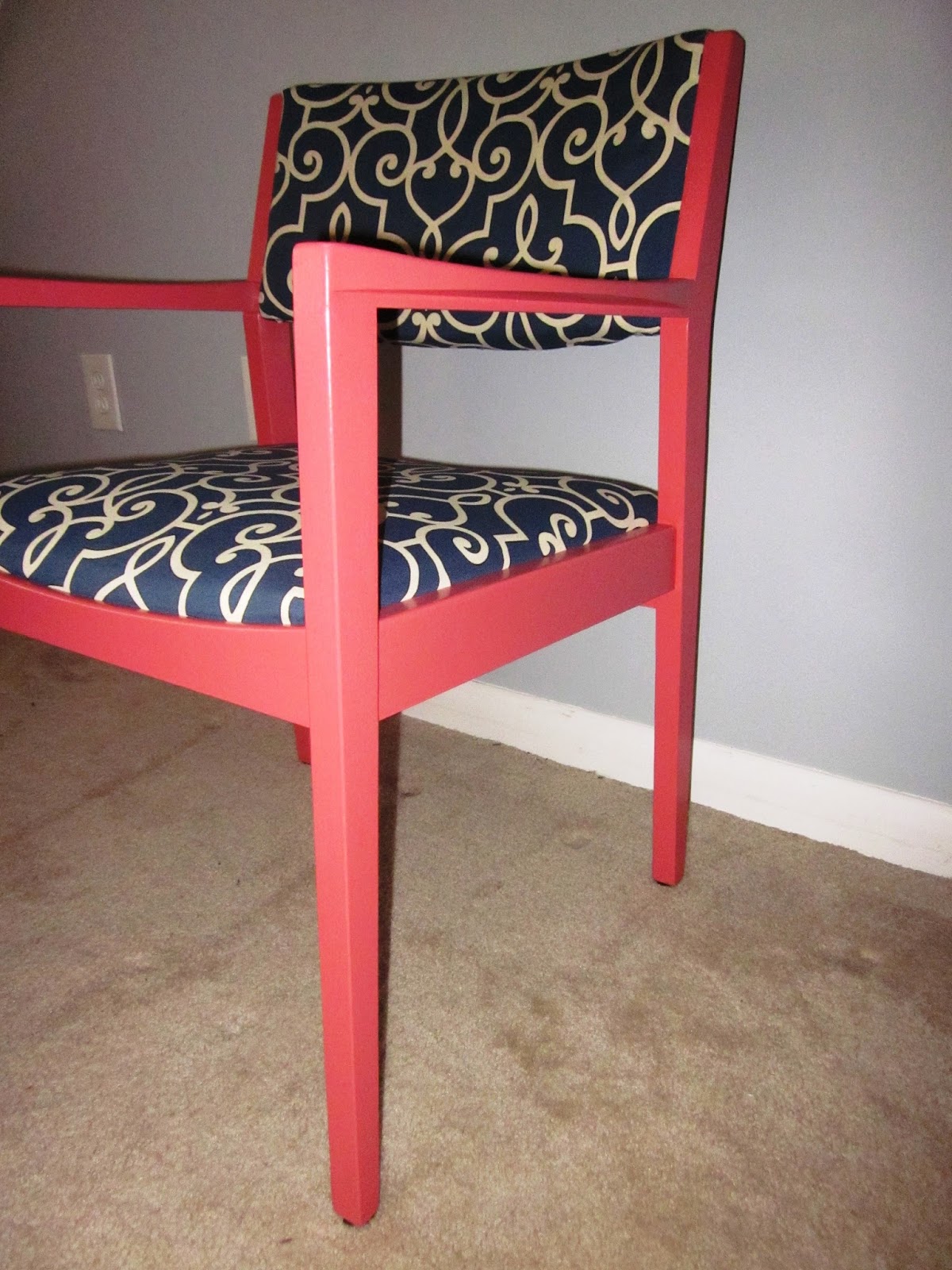 Cape Cod Creativity Color TrendCoral Chair