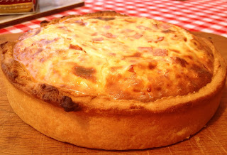 Cheese, Onion and Ham Quiche