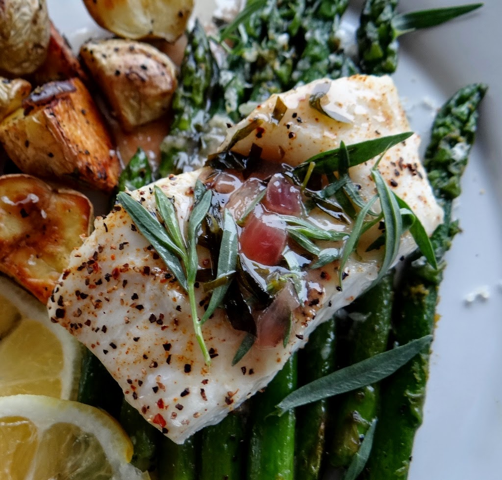...a quiet life... halibut with tarragon beurre blanc