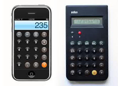 iPhone dan kalkulator Braun