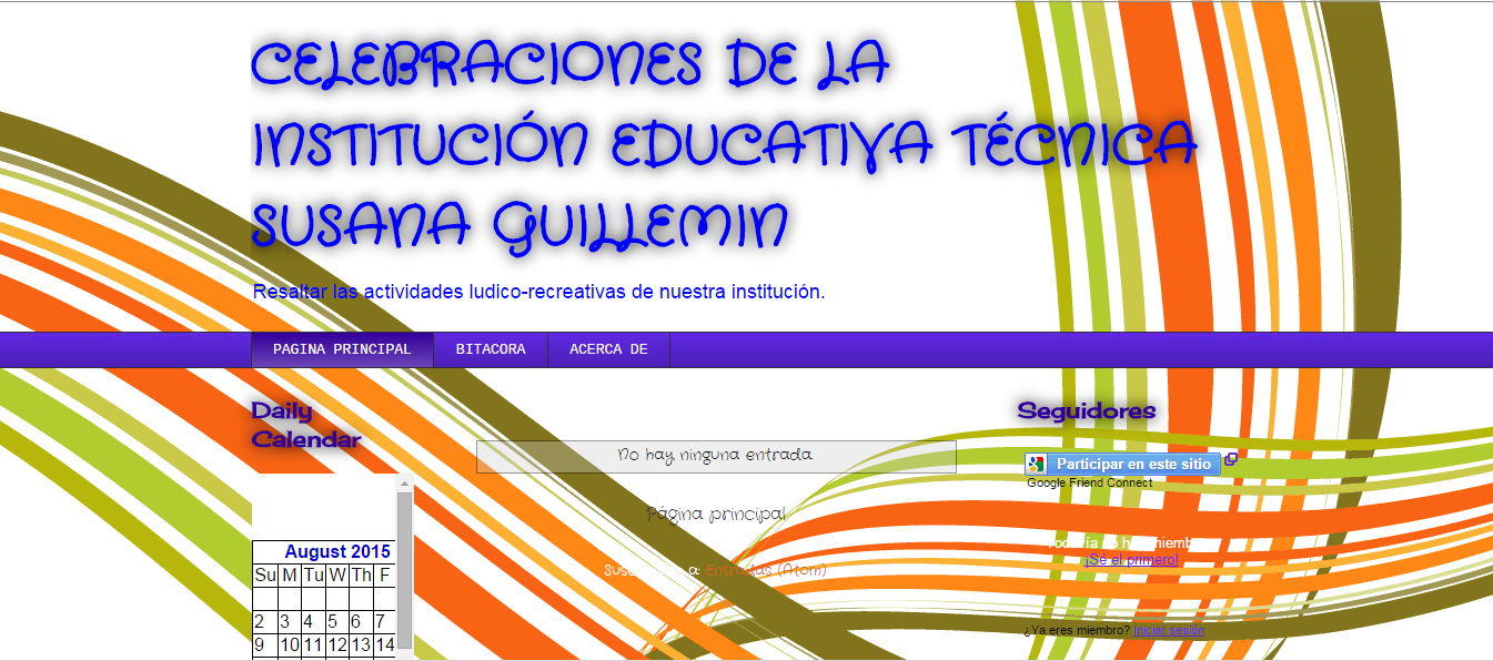 Celebraciones de la Institución Educativa Técnica  Susana Guillemin