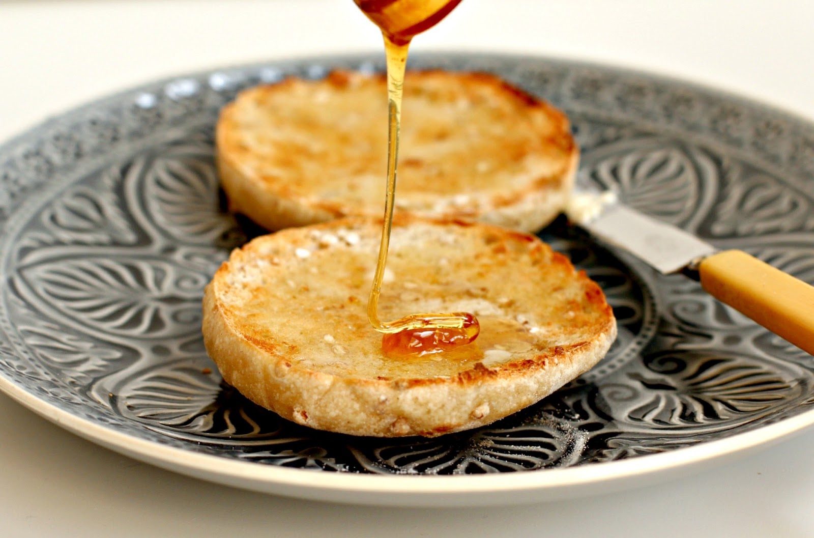 Milk and Honey Griddled Buckwheat Muffins