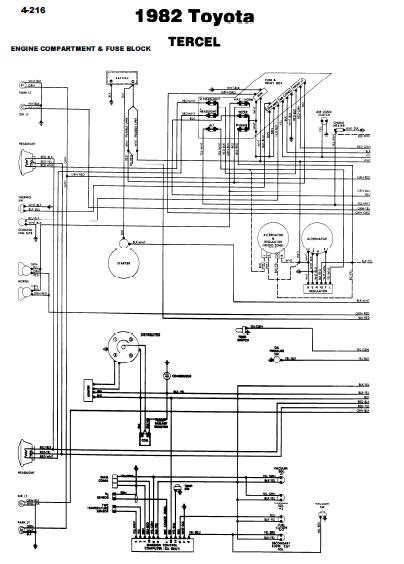 repair-manuals: Toyota Tercel 1981 Wiring Diagrams