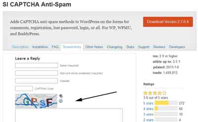 SI CAPTCHA Anti-Spam